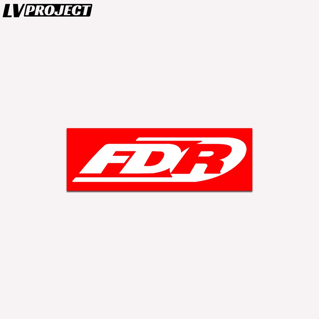 Stiker Ban Racing FDR Laminasi Glossy 10cm Sticker Ban Motor 1pcs