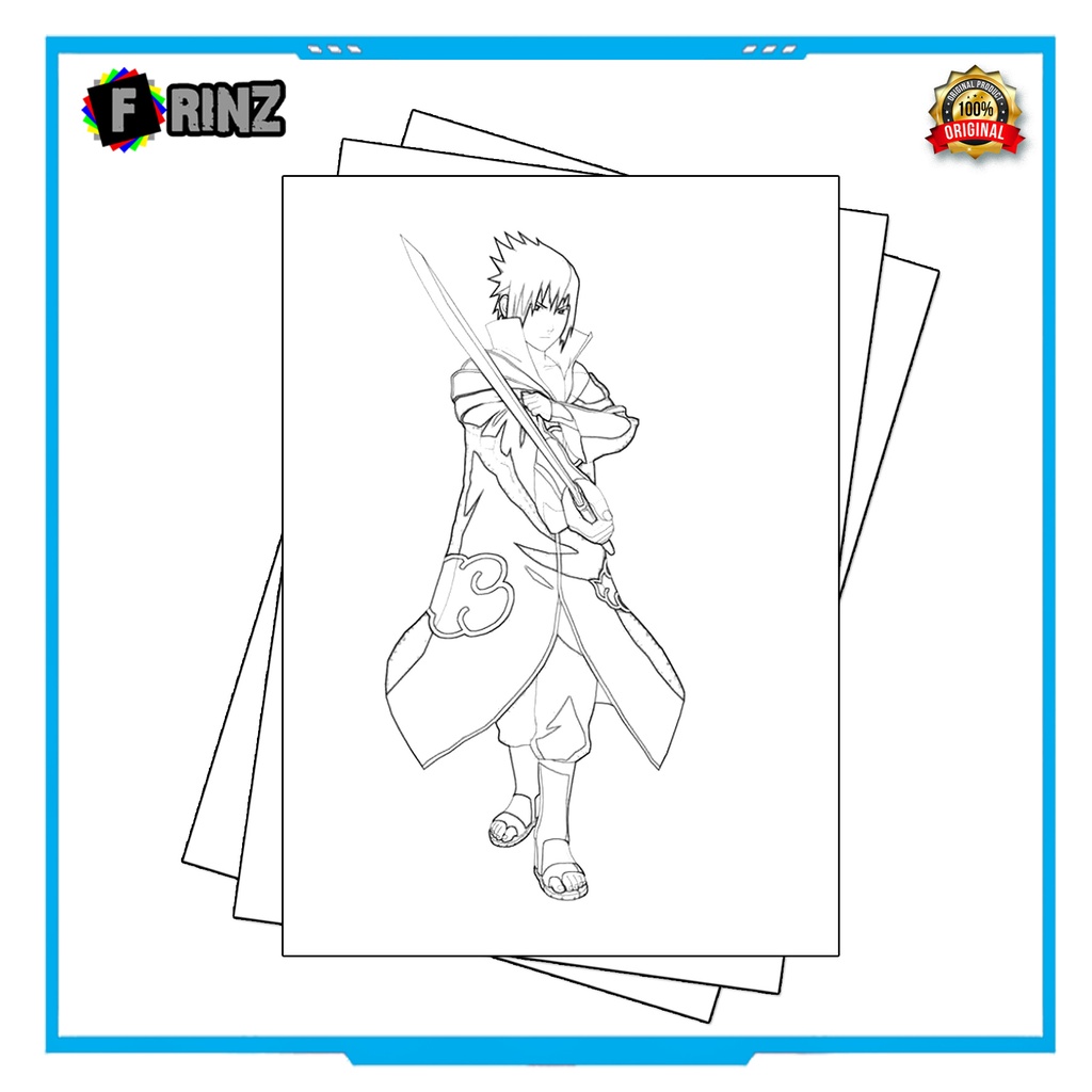 Gambar Sketsa Mewarnai ~ 11 . Naruto Part 1 / Seketsa Lukis / Drawing Sketch / Menggambar-08