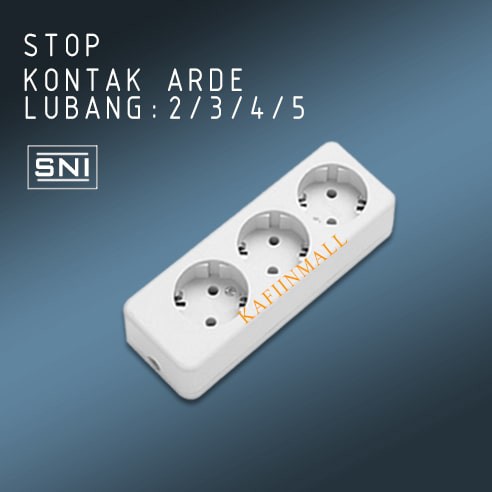 STOP KONTAK ARDE 2/3/4/5 LUBANG / TERMINAL KUNINGAN / COLOKAN LISTRIK