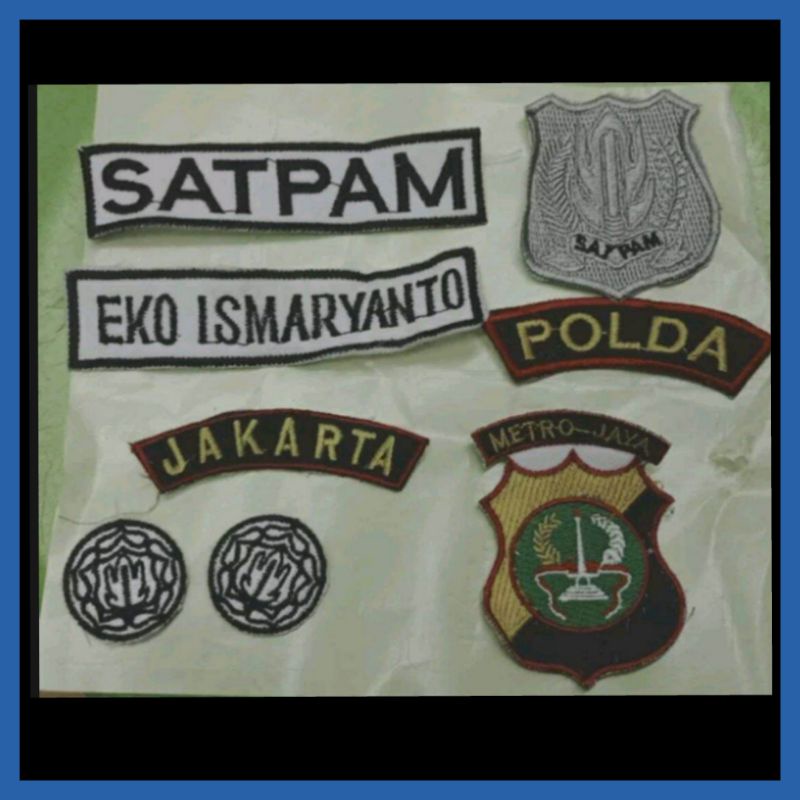 Atribut satpam bordir