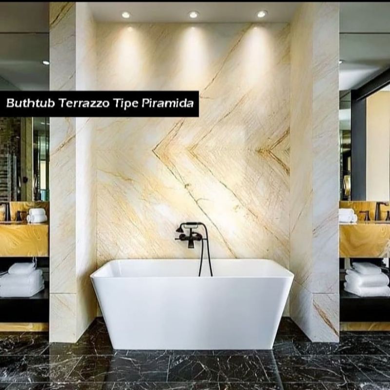 Bathtub Terrazzo Piramida P 120cm