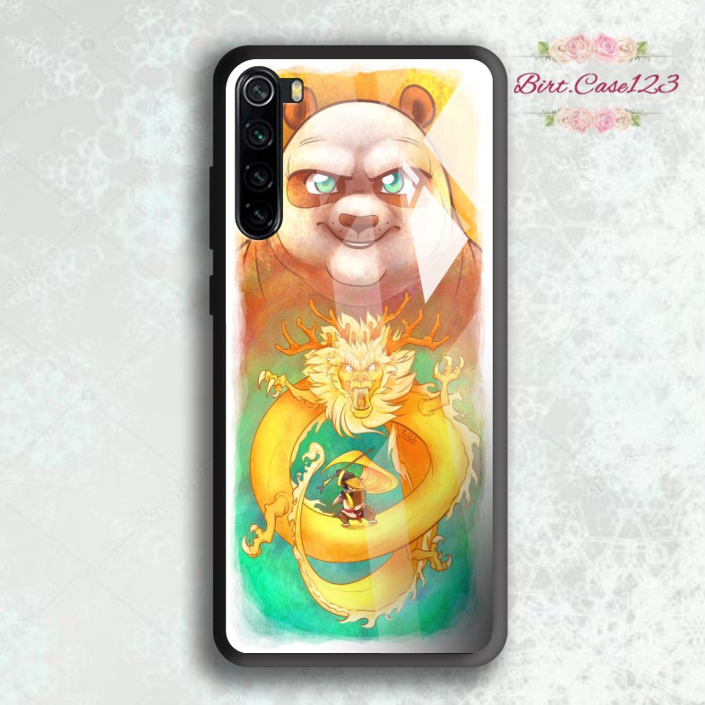 back case glass KUNGFU PANDA Oppo A3s A1k A5 A9 2020 A7 F9 A5s A31 A52 A53 A92 A37 A57 A59 BC5026