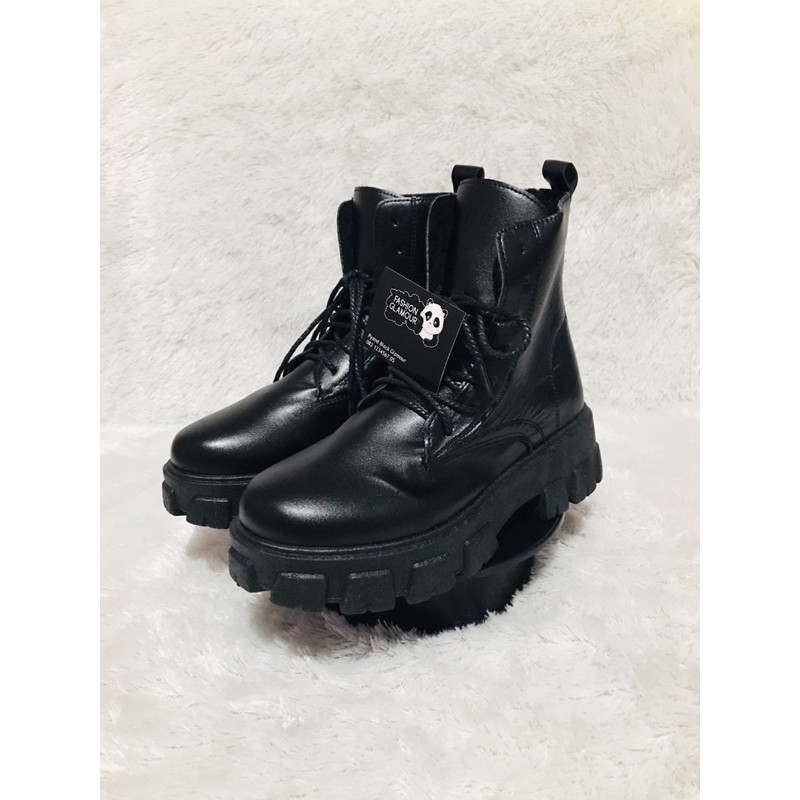 BT12 SEPATU BOOTS IMPORT BRITISH WANITA KOREA INGGRIS VELVET REAL PICTURE SIZE 40