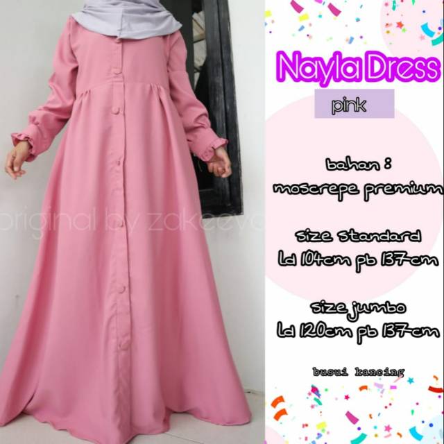 Gamis Bahan Moscrepe Premium Jilbab Gucci