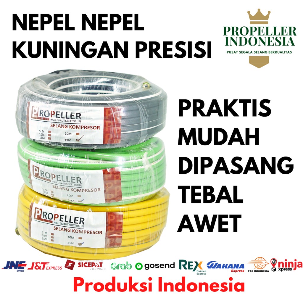 Selang Kompresor Kuning 100M Tanpa Kepala Selang Kompresor Air Selang Kompresor Angin