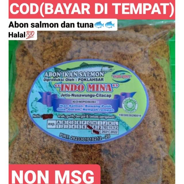 

COD(BAYAR DI TEMPAT) ABON IKAN SALMON dan TUNA 500gr