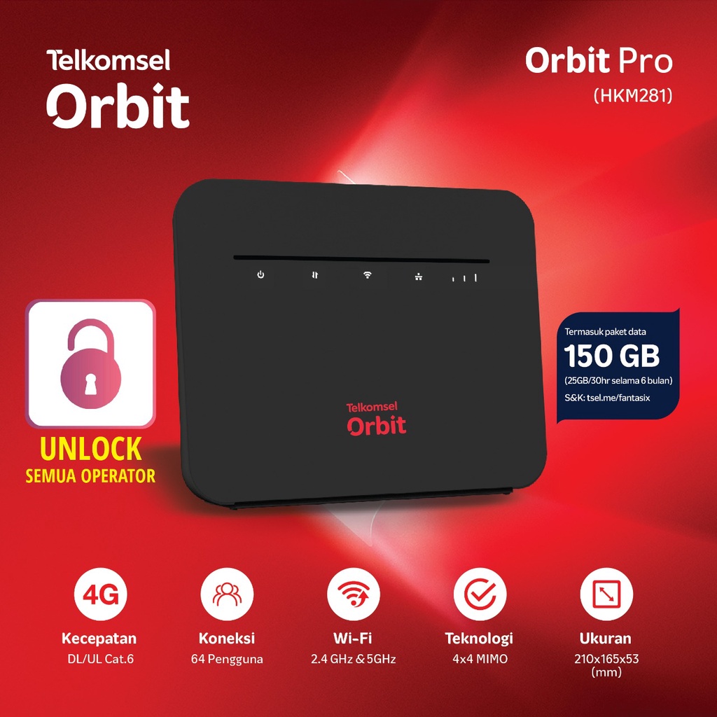 Modem Huawei HKM281 | Modem Router Huawei HKM 281 4G Telkomsel Orbit