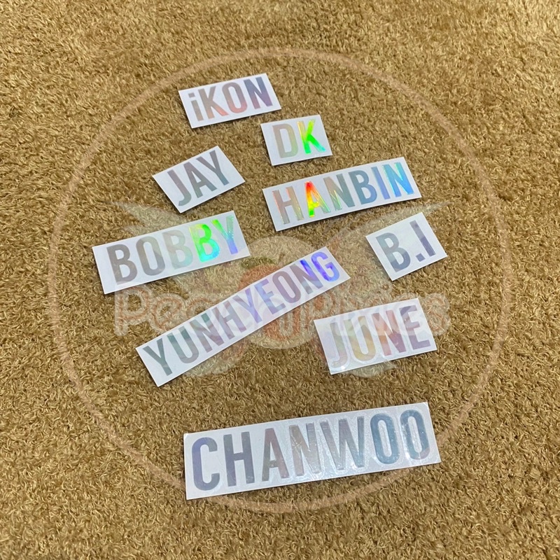Stiker sticker kpop murah IKON jay bobby chanwoo june yunhyeong dk hanbin bi