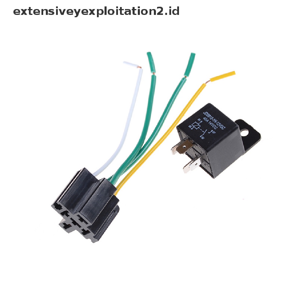 2set Relay Mobil 40amp Dc 12v 40a 4pin 4kawat
