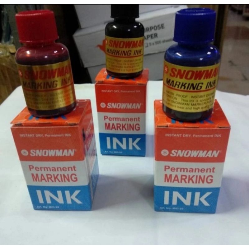 

Refil tinta spidol Snowman Permanen