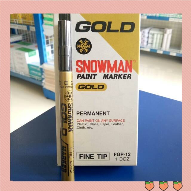 

Spidol SNOWMAN Paint Marker Gold (kecil)