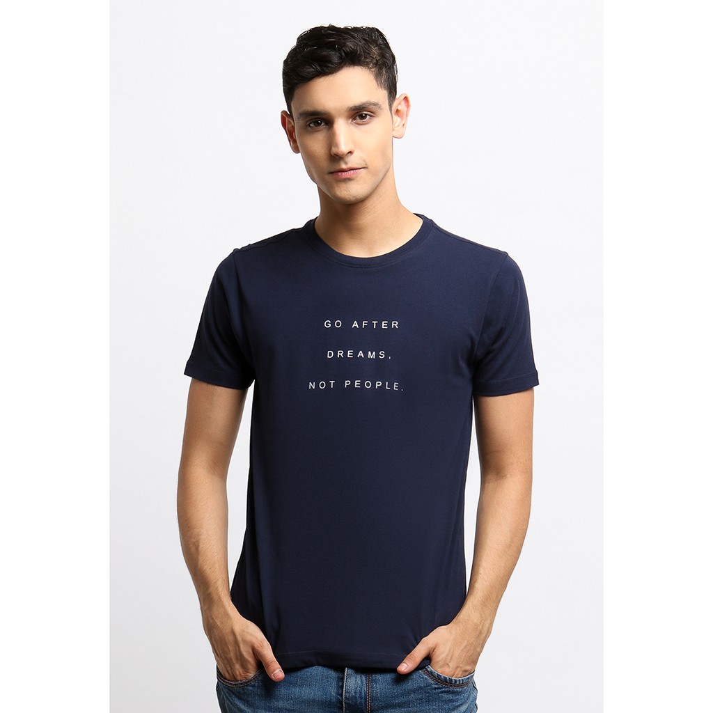 Osella Baju Pria Tshirt Navy 2074903943