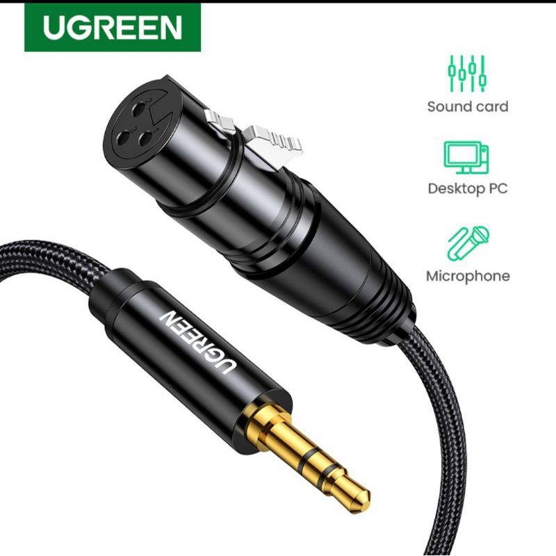 Ugreen XLR Microphone to Aux 3.5mm - Ugreen Jack 3.5 mm Male to XLR