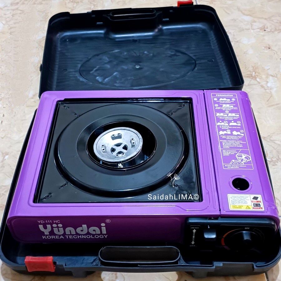 KOMPOR GAS PORTABLE YUNDAI YD 111 HC 2IN1 2 FUNGSI GAS KECIL DAN BESAR KOMPOR CAMPING HICOOK
