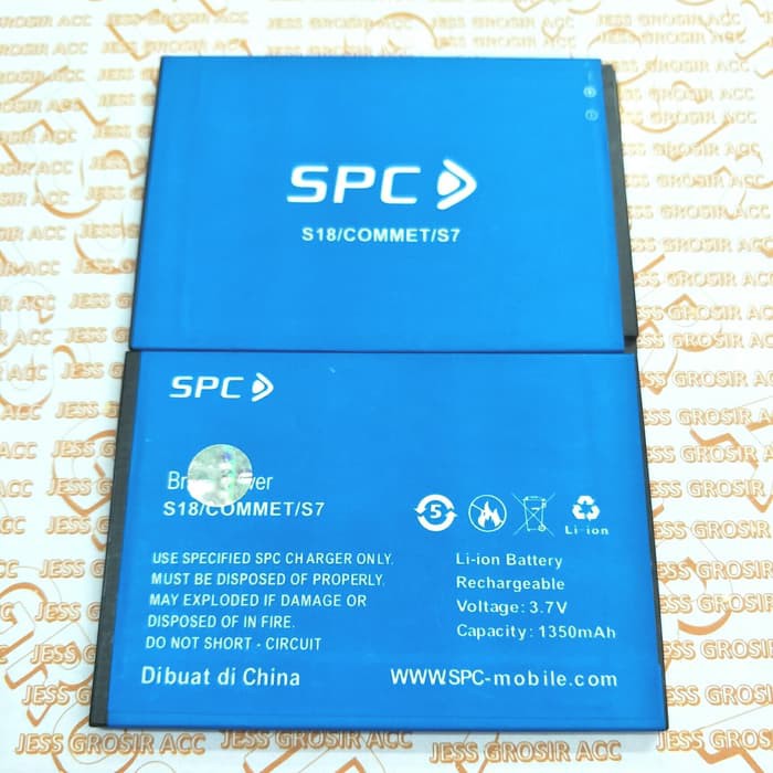 Baterai Battery Batre Batt Original SPC S7 / S18 COMMET COMET