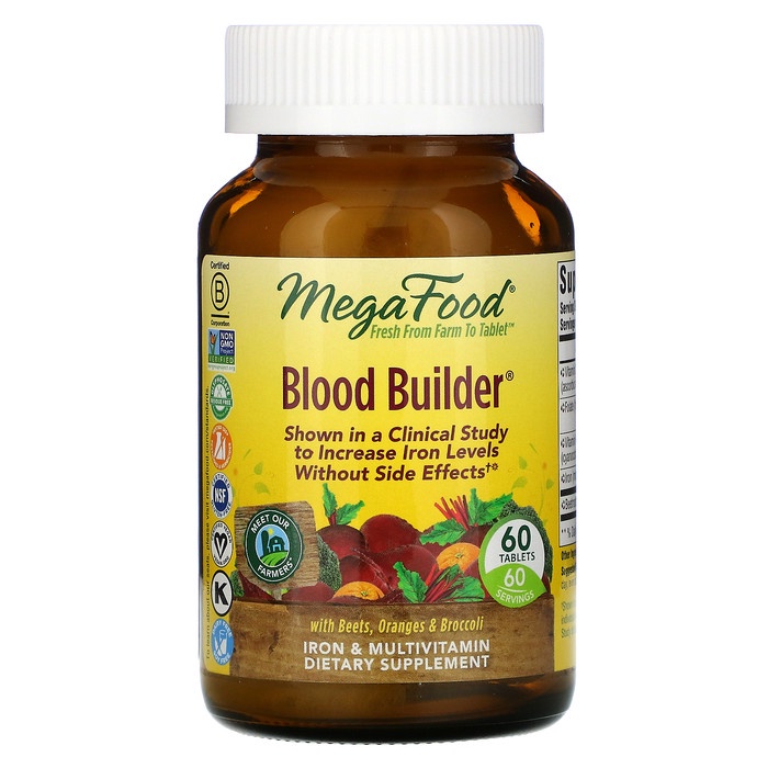 MegaFood Blood Builder 60 Tablets