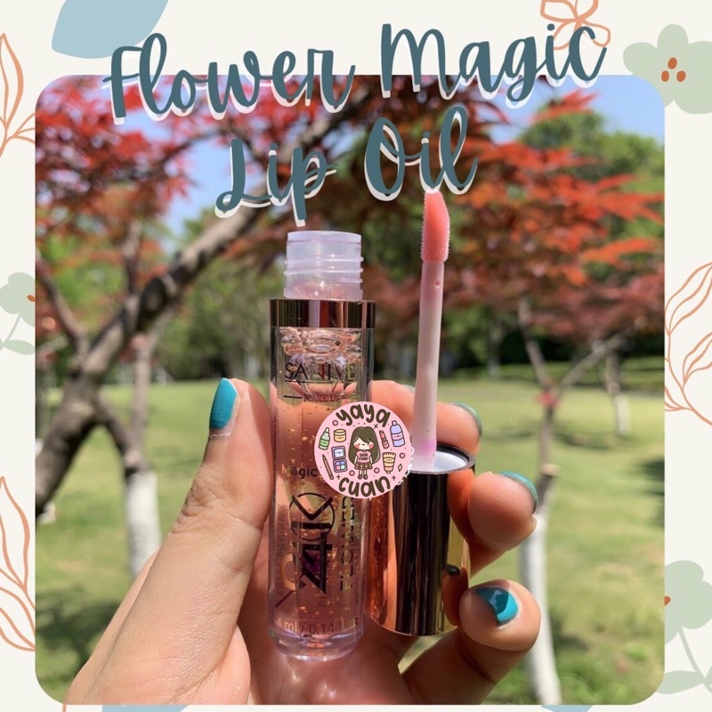 Flower Magic Lip Oil 24K Luxury Gold / Lipgloss / Pelembab Bibir