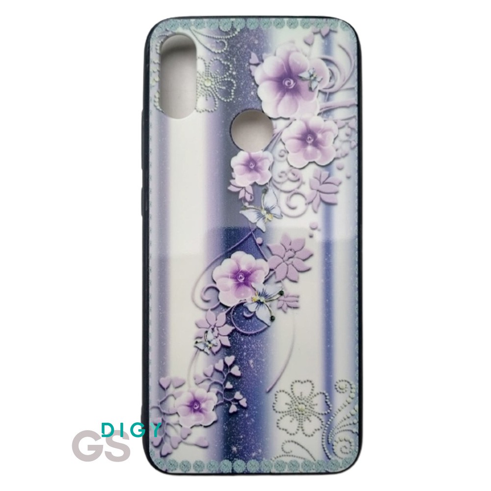 Case REDMI NOTE 7  casing hp Fuze 3D motif bunga  flower