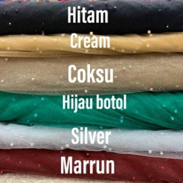 Tulle mutiara glitter