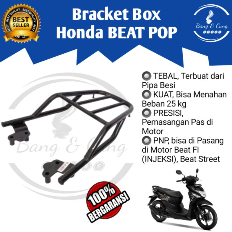 B&C - Bracket Breket Behel Begel Box Motor Honda Beat POP FI Esp 2014-2017 Injeksi Tebal Murah
