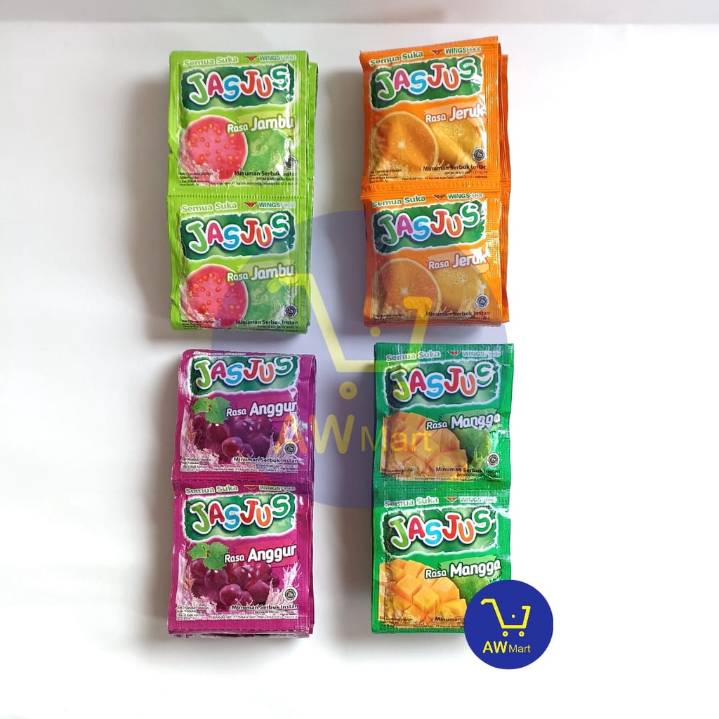 JAS JUS RENCENG ( 7GRAM X 10 SACHET ) MINUMAN SERBUK INSTAN - ALL VARIAN