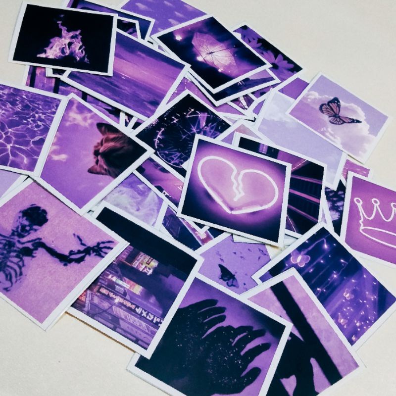 

[ PURPLE READY STOCK ] sticker aesthetic freebies Tumblr
