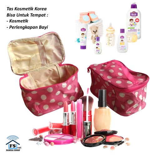 Tas Kosmetik Travel Pouch Bag Korea multifungsi