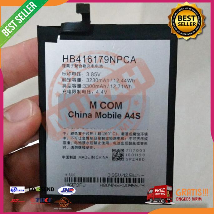 Acc Hp Baterai China Mobile A4S Hb416179Npca Original Baterai