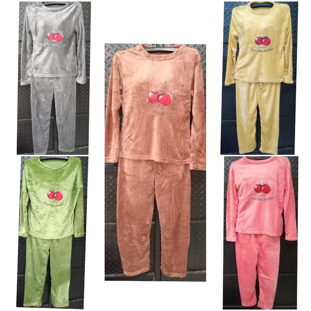 Baju tidur piyama pp bahan brudru import