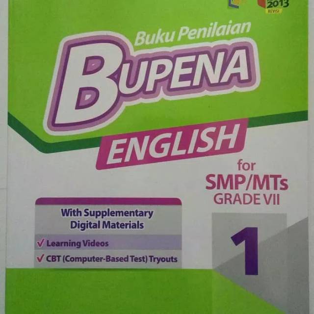 Buku Bupena Bahasa Inggris Smp Kelas 7 Erlangga Shopee Indonesia