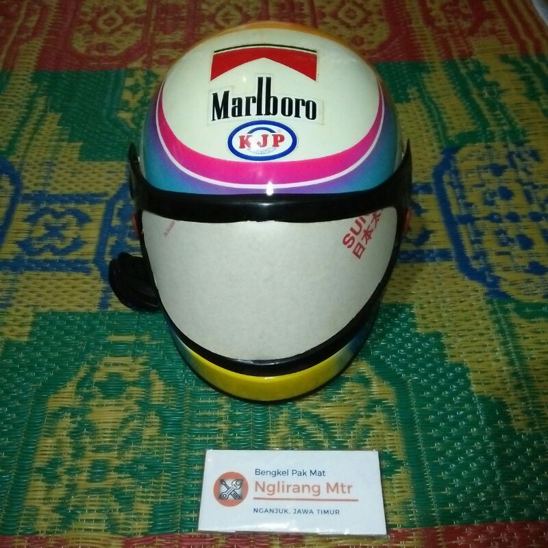helm helmet lama klasik classic jadul retro old school vintage drag race Thailook Thailand style KJP