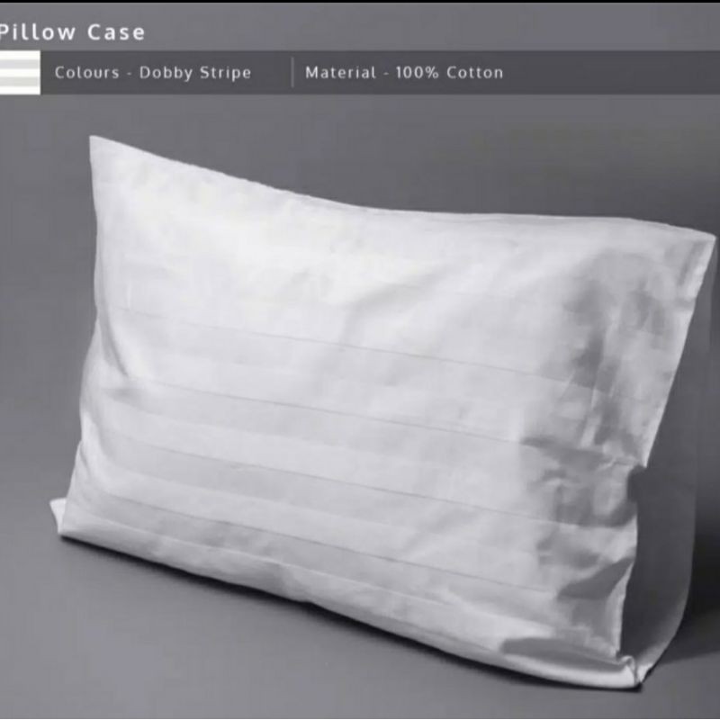 SARUNG BANTAL HOTEL PUTIH SALUR DOLBY 300TC