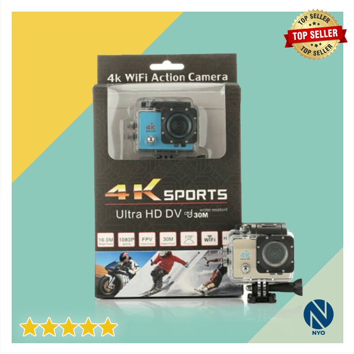 FLASH SALE Action Camera Wifi 4K - Action Cam Wifi / Sport Cam Wifi Kamera Video Aksi