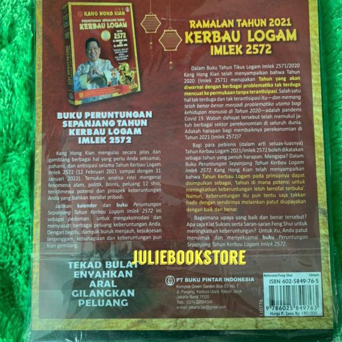 

BARANG BARU Kalender dan Buku Kang Hong kian Peruntungan Tahun Kerbau Logam - KALENDER + BUKU