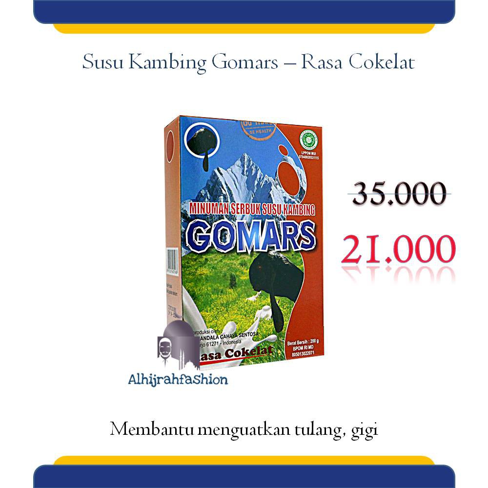 

Susu Kambing Etawa Susu Kambing Gomars rasa Cokelat Minuman Nutrisi Terbaik