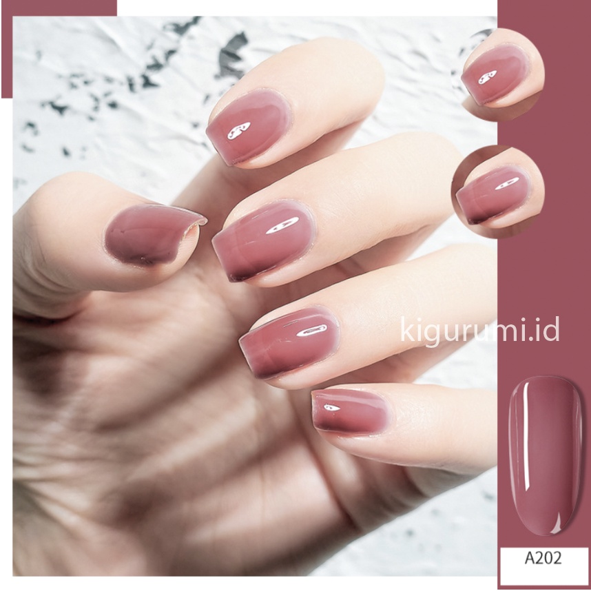 (201-206) CHARZIEG Kutek Halal Soak Off Gel  UV Polish 15 ml Cat Kuku Tahan 2 Bulan KU007