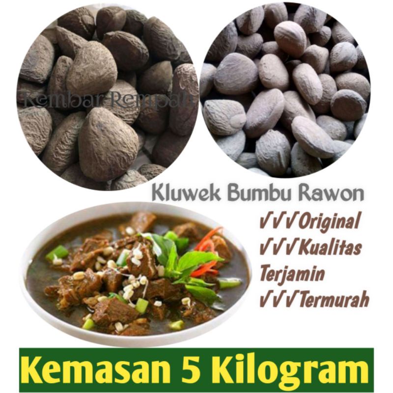 

5 Kilogram kluwek klewek kluwak picung bumbu rawon