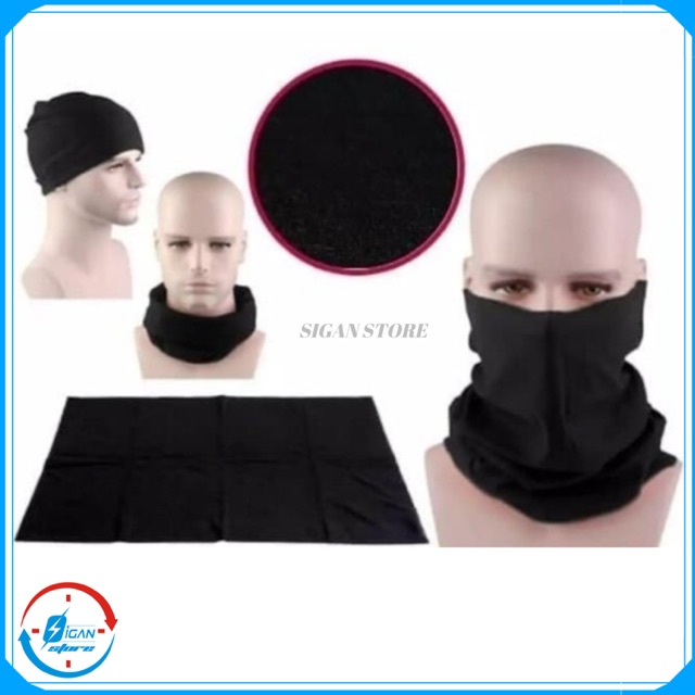 Masker Bandana Hitam