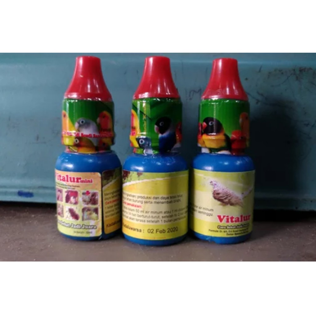 VITALUR MINI 10ml - BREEDING TERNAK LB KENARI MURAI KACER CIBLEK JALAK CUCAK IJO