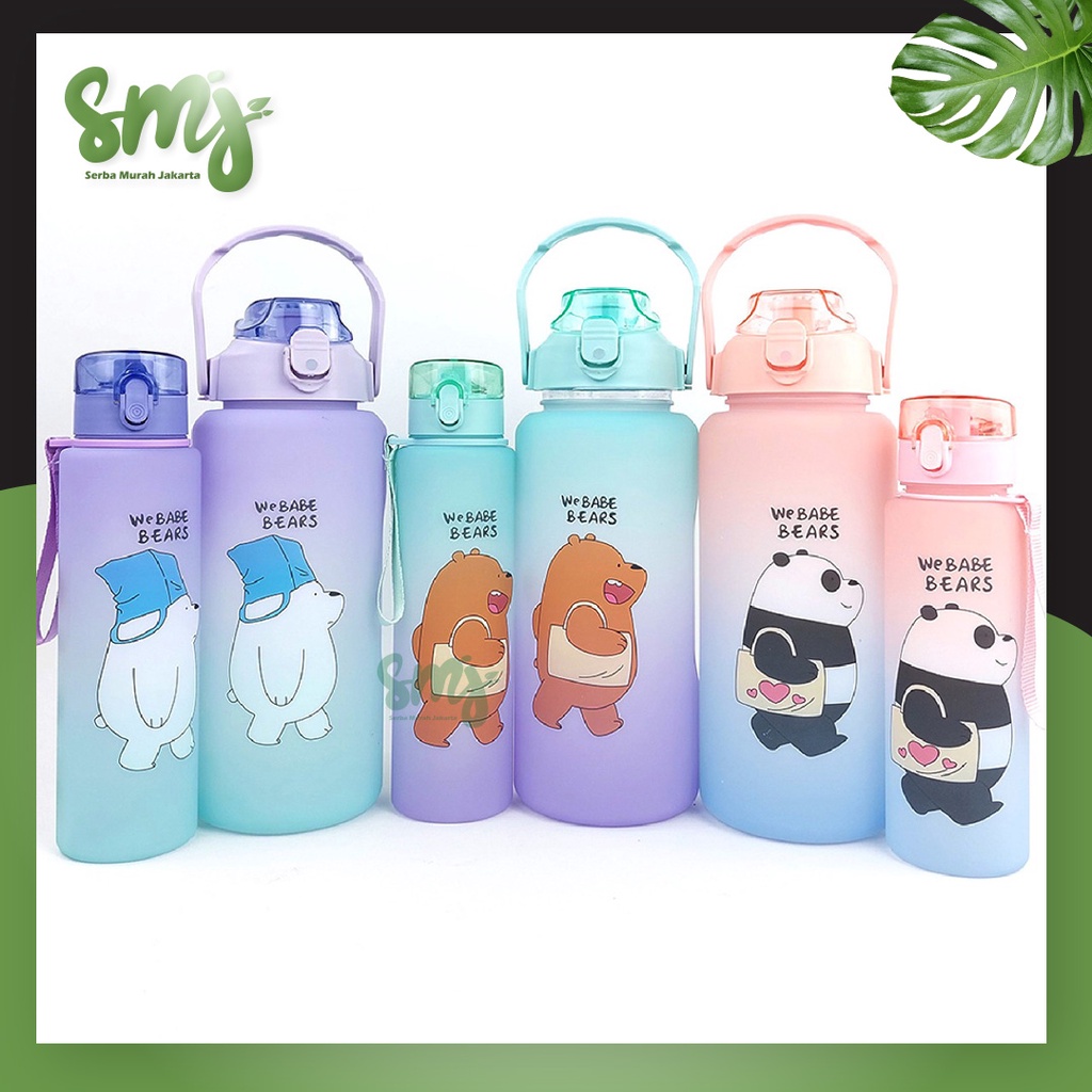 SMJ - Botol Minum Viral Botol 2in1 Botol Minum Anak Karakter Tumbler Lucu Bottle Tumblr 2 Liter Boto