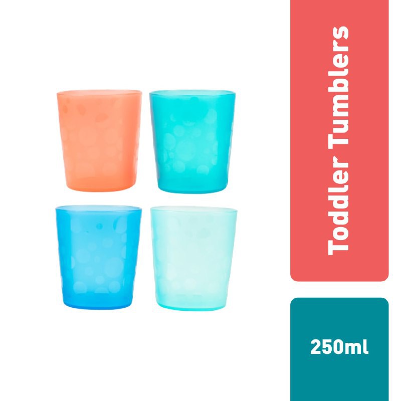 Dr. Brown's Toddler Tumblers, 4-Pack (TF018) / Peralatan Makan Bayi