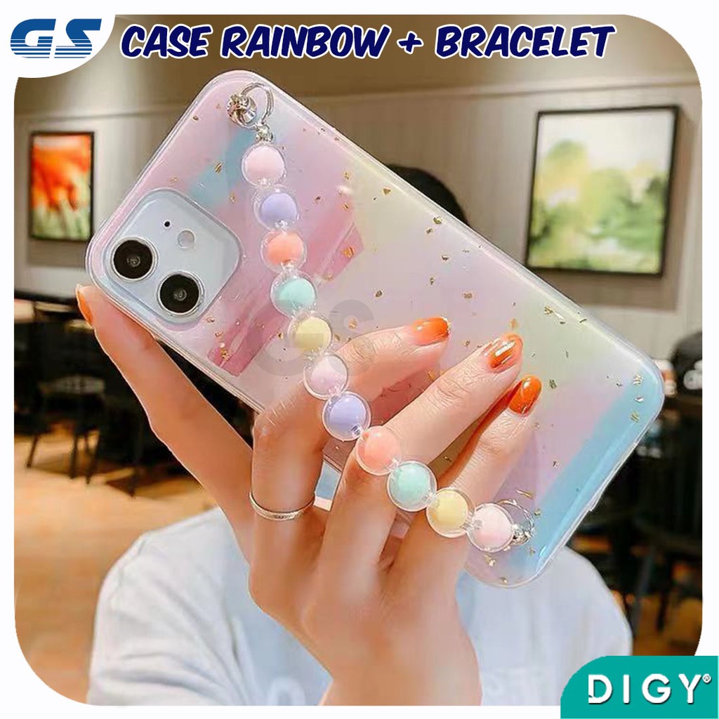 Case XIAOMI REDMI  NOTE 10  Rainbow Pearl Bracelet Softcase