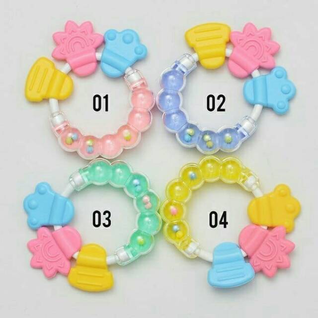 Mainan Gigitan Bayi Teether Silicone Lembut M010