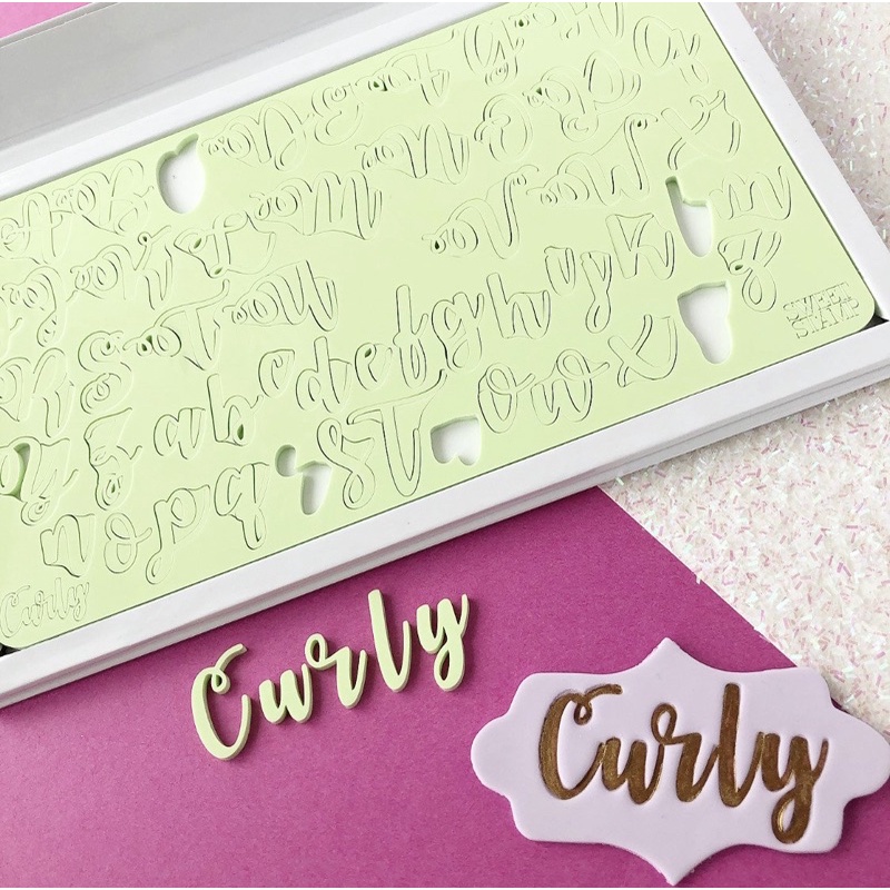 

Sweet Stamp Lettering CURLY - Large