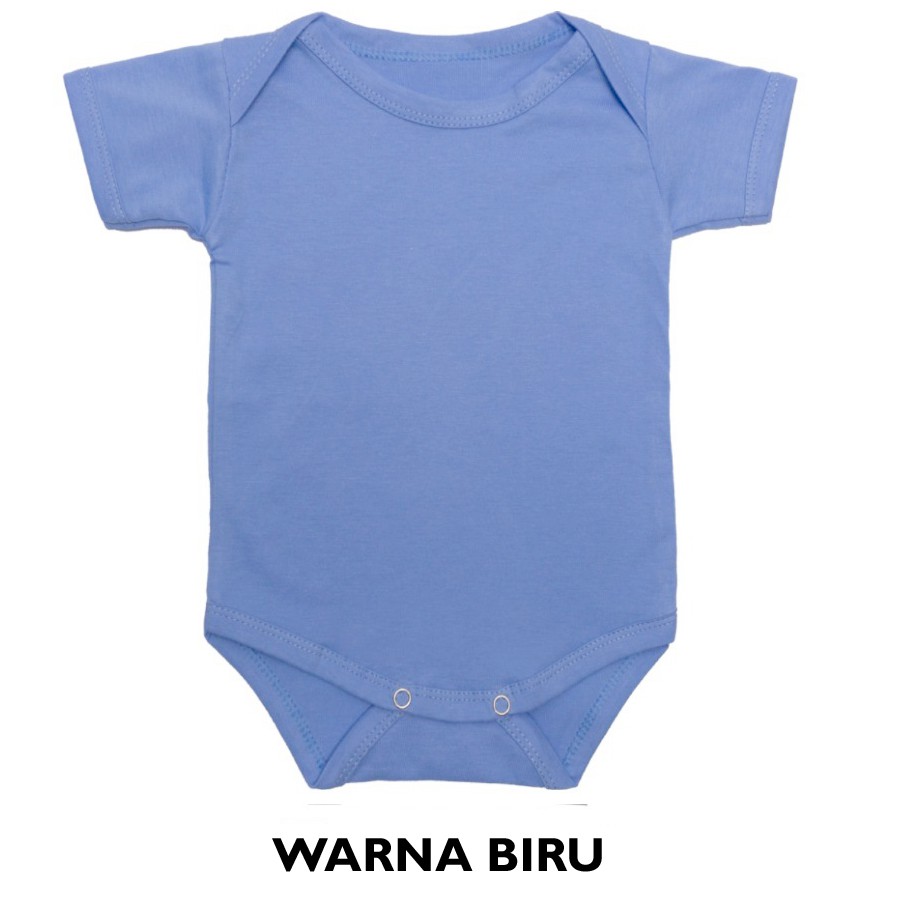 Baju Bayi Jumper Bayi Bodysuits Polos Bahan Katun Lembut Newborn Baru Lahir