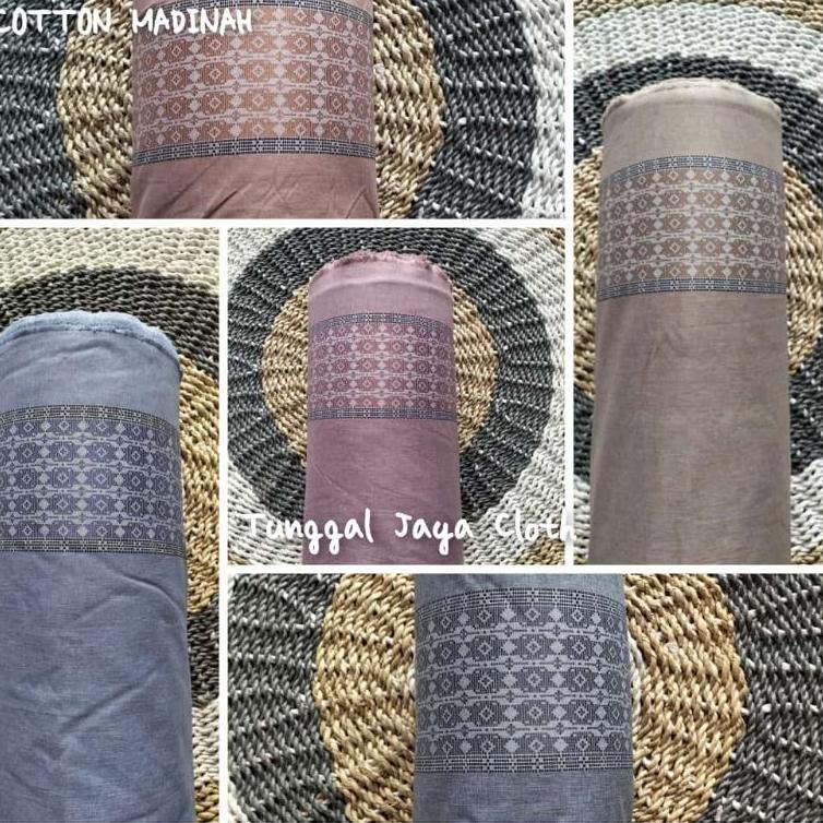 [PYA.11Au22n] kain katun madinah motif bordir sama sisi || madinah motif || madinah bordir || madina