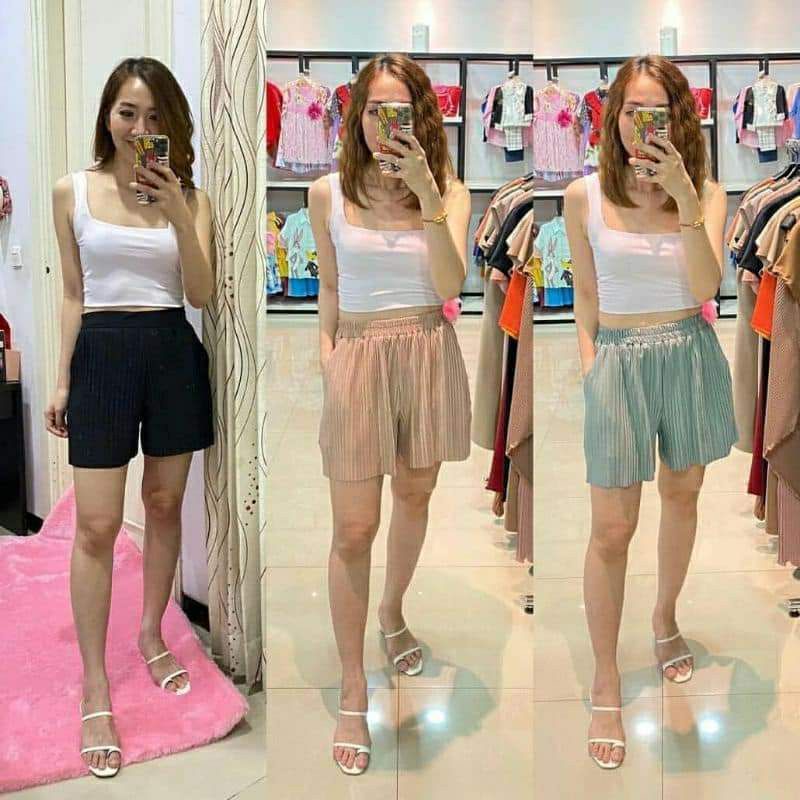 CELANA PENDEK SANTAI HOTPANTS PLISKET MURAH