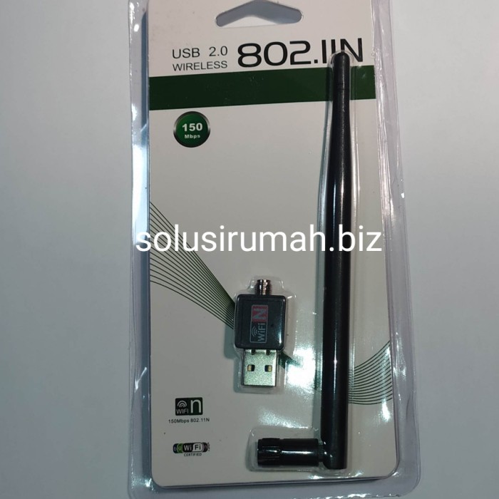 USB WIFI ANTENA WIRELESS HITAM SILVER WI FI COMPUTER LAPTOP 150 Mb 2.0