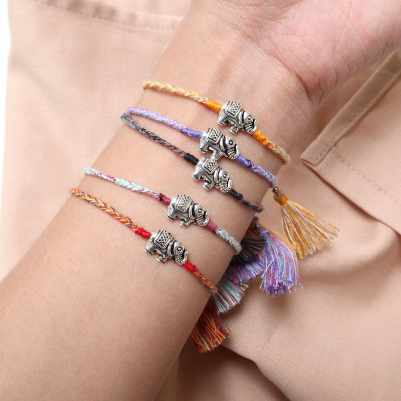 ELEPHANT TASSEL BRACELET (gelang/ gelang etnik)