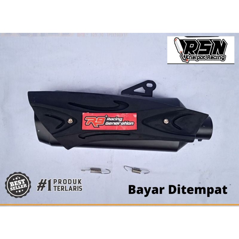 Knalpot Racing R9 Misano Silencer Only Vixion NMax Verza Jupiter Sonic GSX Supra Scorpio Beat Mio Sa